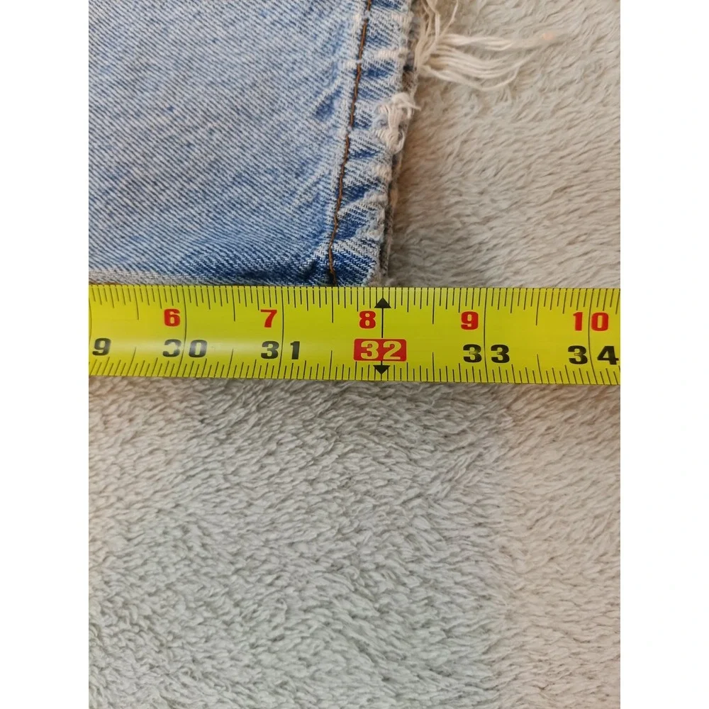 Vintage Levi's 505 Orange Tap Straight Leg Men's Denim Jeans Size 34×34